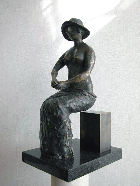 Viktor Korneev/ sculpture / Doubt, 2002, bronze