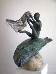 Viktor Korneev/ sculpture / The old man and the sea, 2002